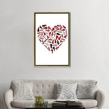 iCanvas "Sneaker Heart" by avesix Framed