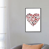 iCanvas "Sneaker Heart" by avesix Framed