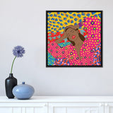 iCanvas "Space Girl" by BrushBound Framed Canvas Print