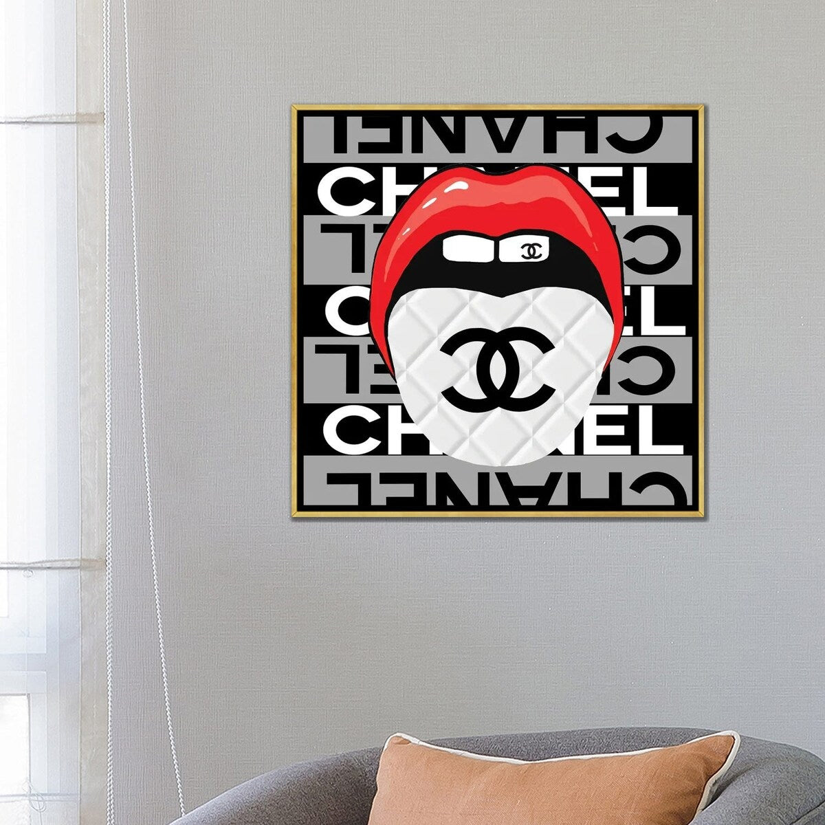 iCanvas "Speak To Me With Chanel" by Studio One Framed Canvas Print