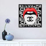 iCanvas "Speak To Me With Chanel" by Studio One Framed Canvas Print