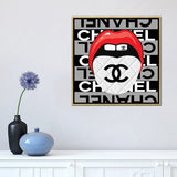 iCanvas "Speak To Me With Chanel" by Studio One Framed Canvas Print