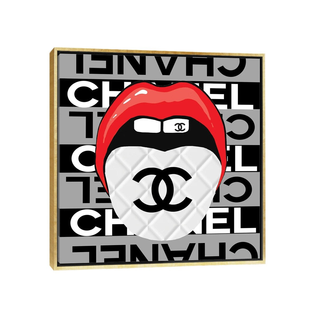 iCanvas "Speak To Me With Chanel" by Studio One Framed Canvas Print