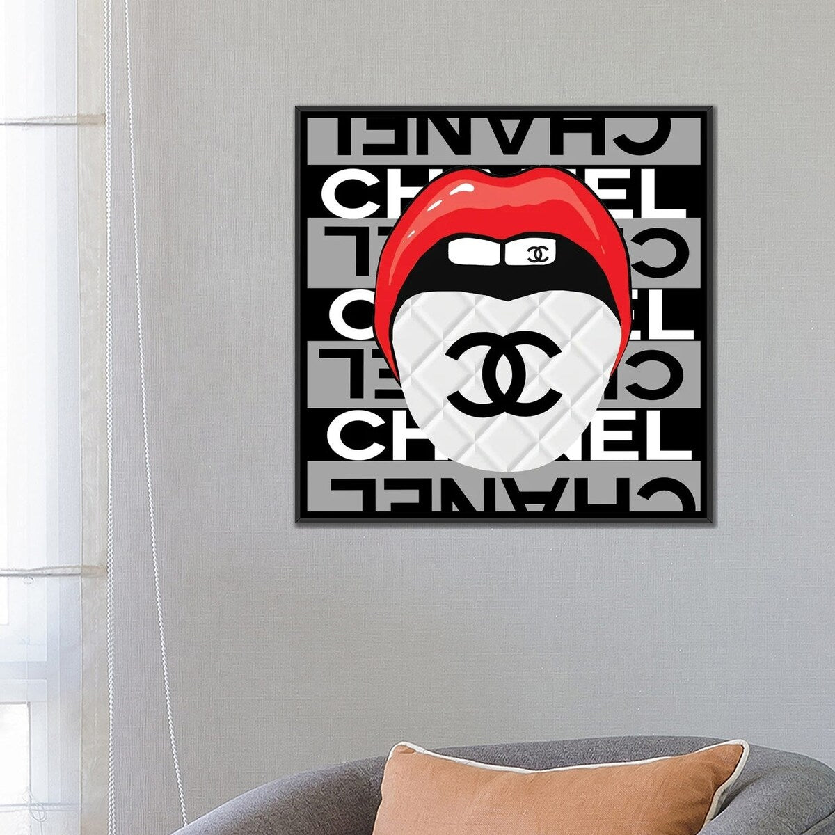 iCanvas "Speak To Me With Chanel" by Studio One Framed Canvas Print