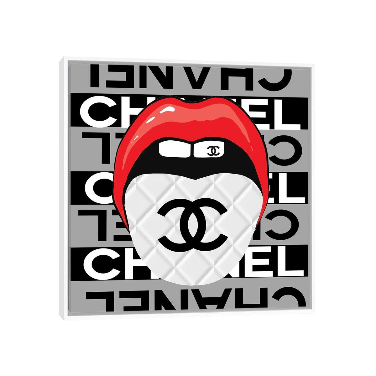 iCanvas "Speak To Me With Chanel" by Studio One Framed Canvas Print