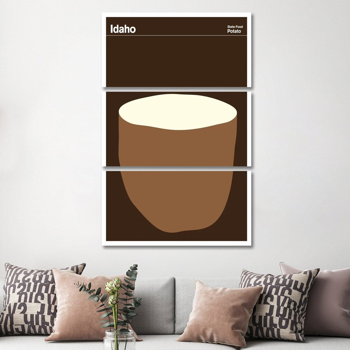 iCanvas "State Posters ID" by Print Collection 3-Piece Canvas Wall Art Set