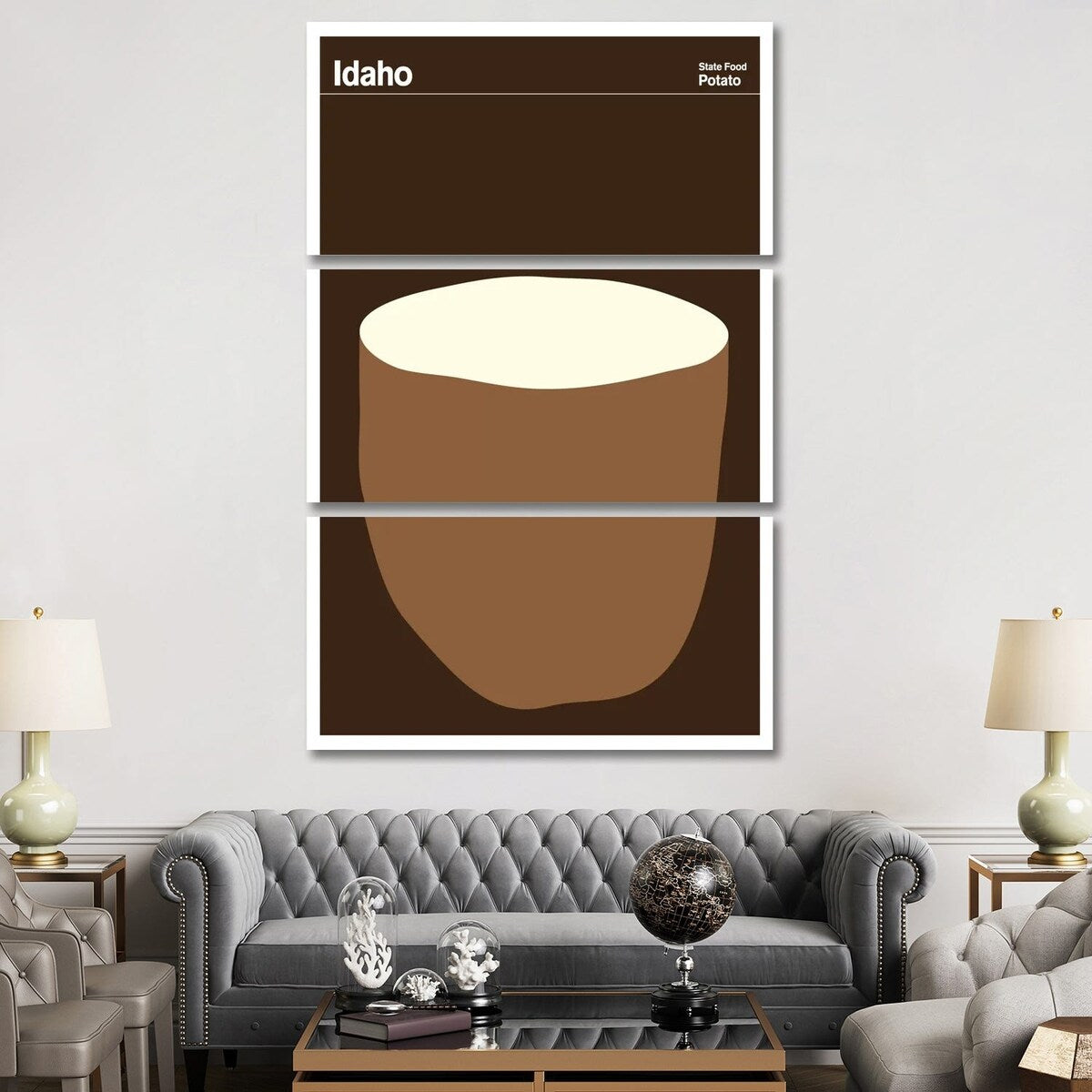 iCanvas "State Posters ID" by Print Collection 3-Piece Canvas Wall Art Set