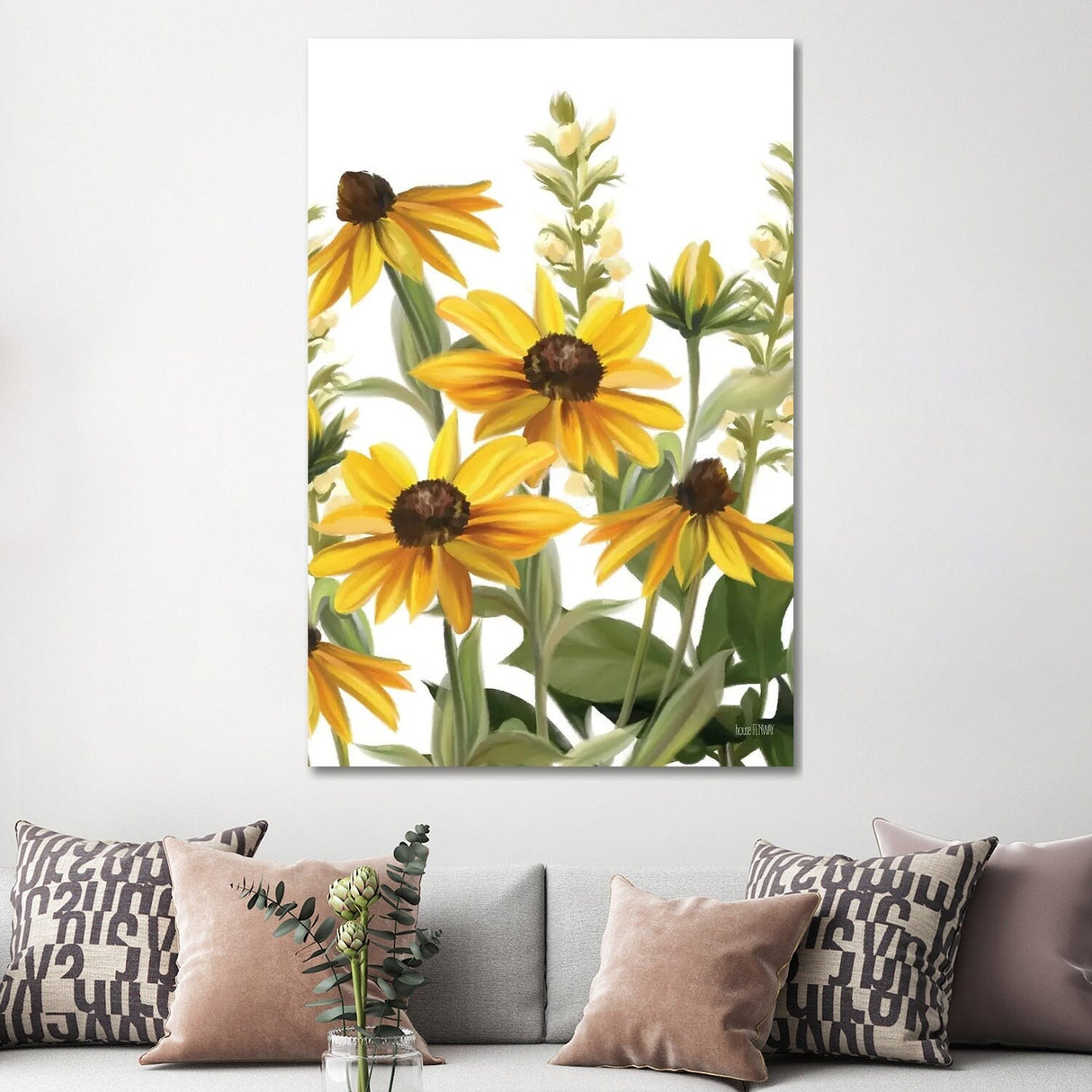 iCanvas "Summer Susans" by House Fenway Canvas Print