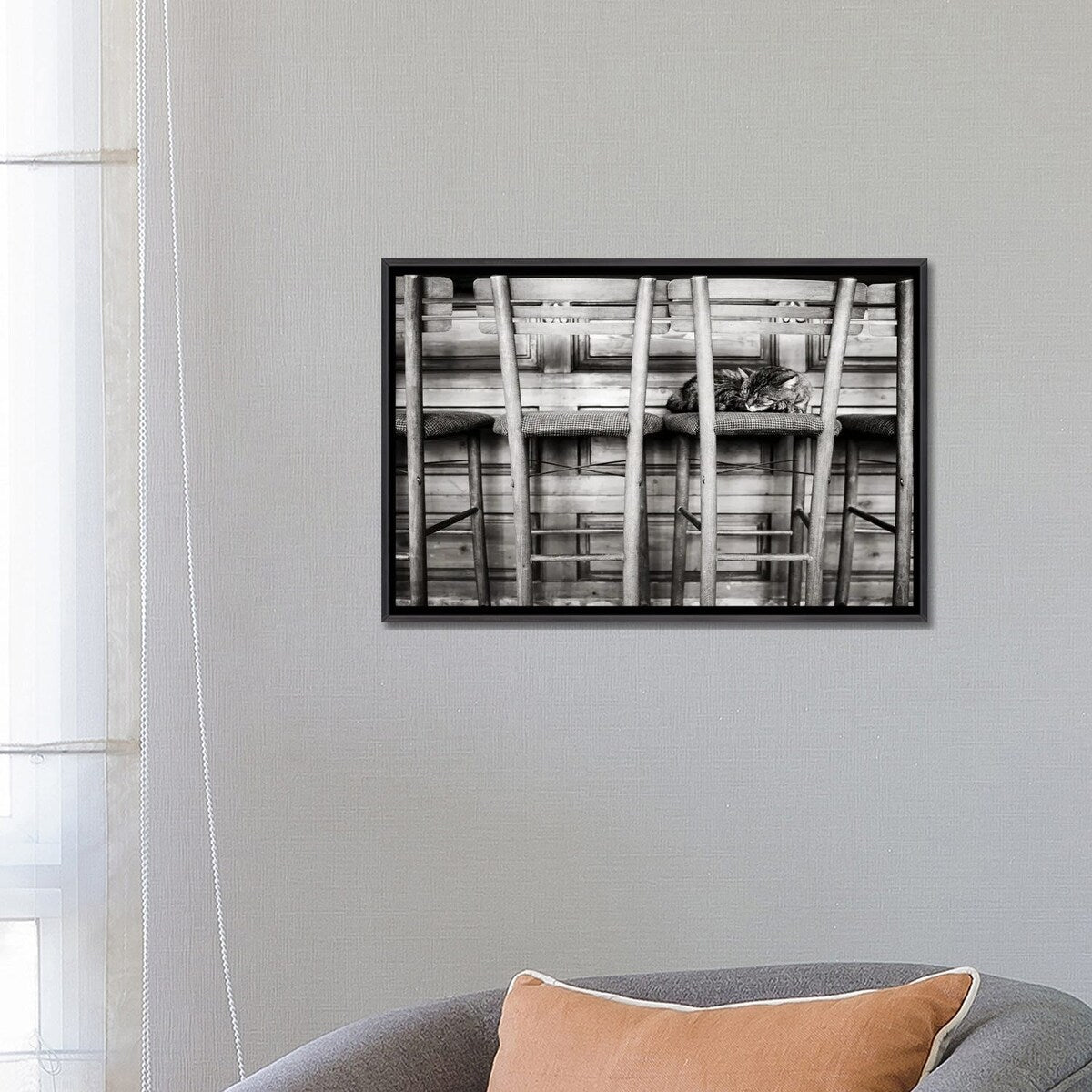 iCanvas "Sunday Chill At Cafe De Sol" by Milica Tepavac Framed