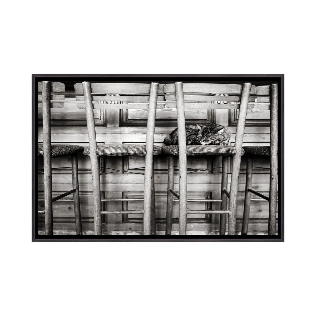 iCanvas "Sunday Chill At Cafe De Sol" by Milica Tepavac Framed