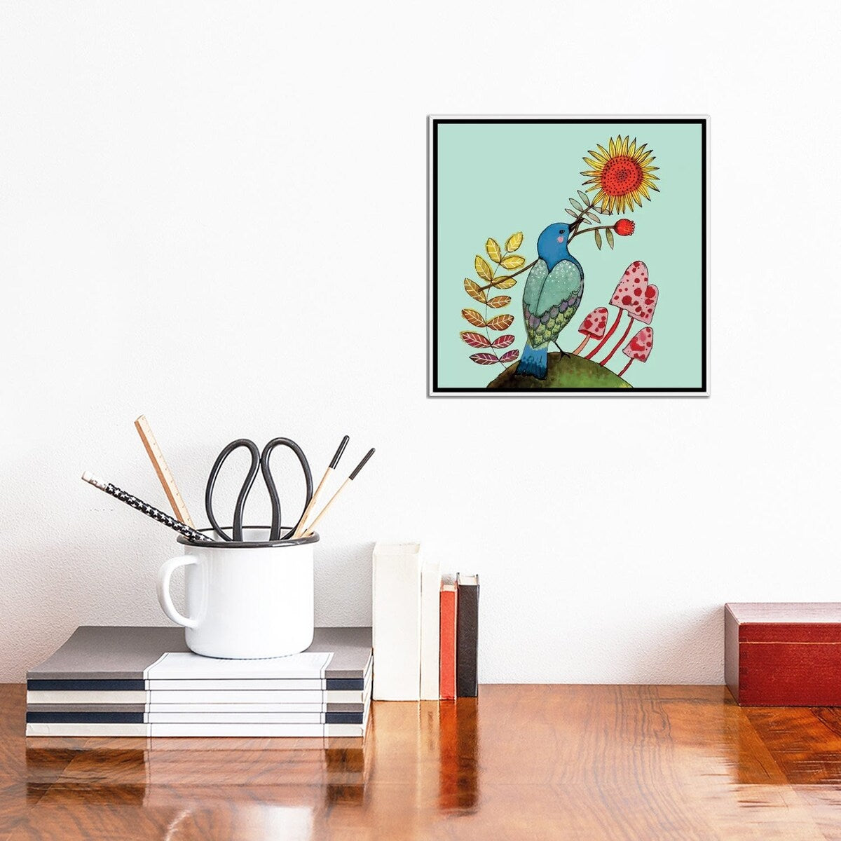 iCanvas "Sunflower" by Sylvie Demers Framed Canvas Print