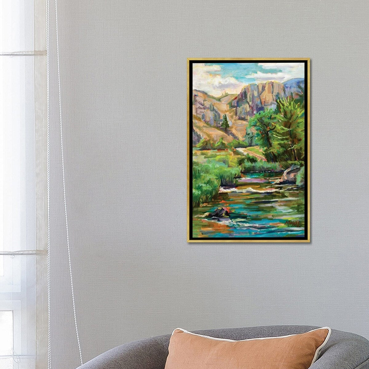 iCanvas "Swallowtail River Canyon" by Marie Massey Framed Canvas Print