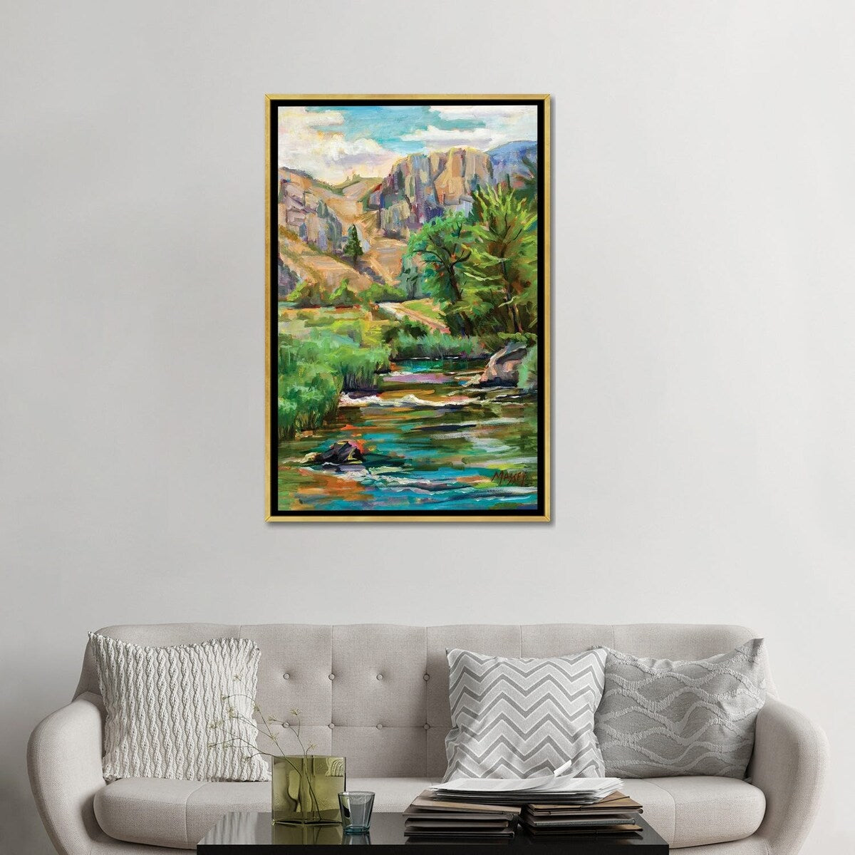 iCanvas "Swallowtail River Canyon" by Marie Massey Framed Canvas Print