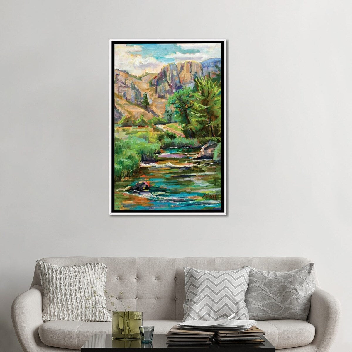 iCanvas "Swallowtail River Canyon" by Marie Massey Framed Canvas Print