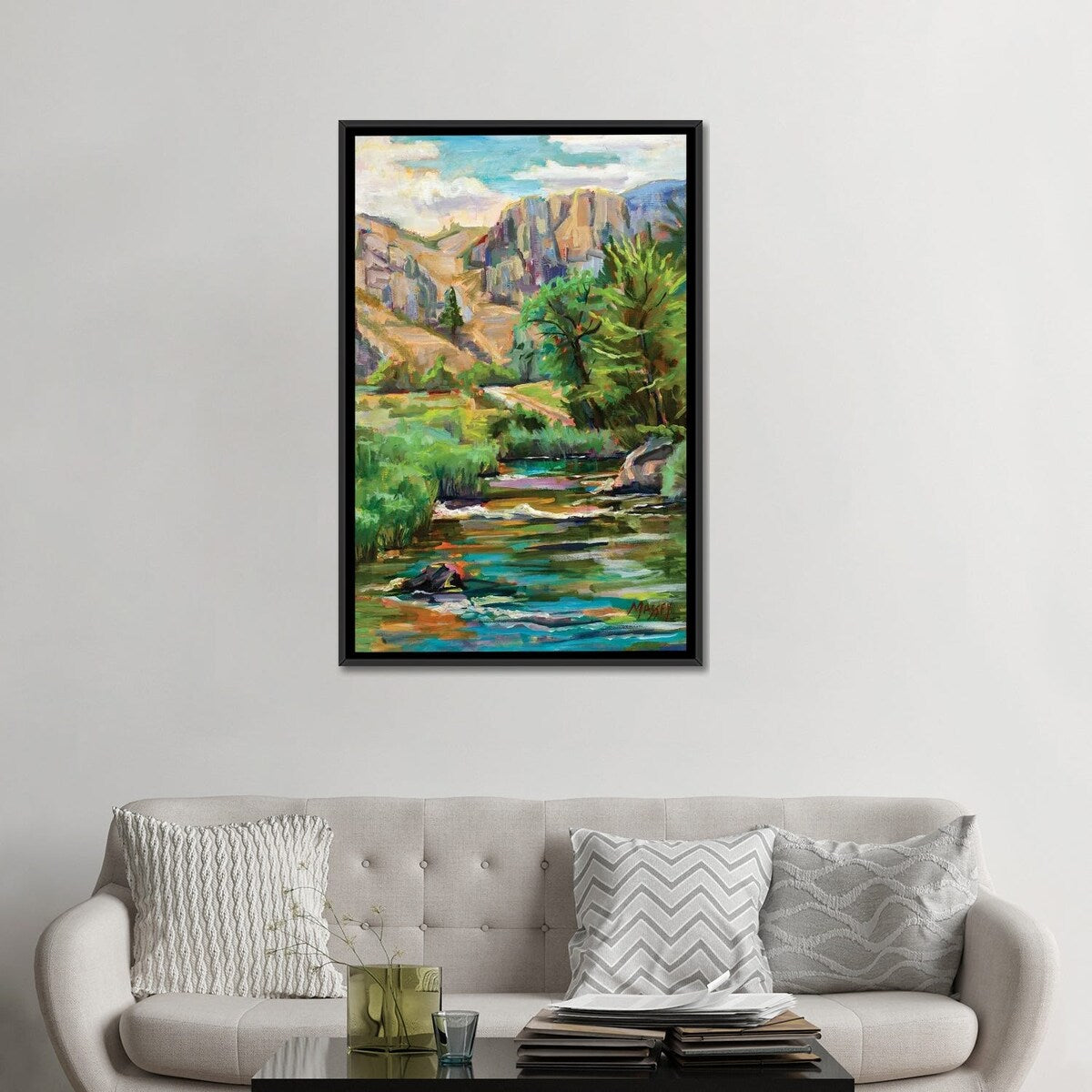 iCanvas "Swallowtail River Canyon" by Marie Massey Framed Canvas Print