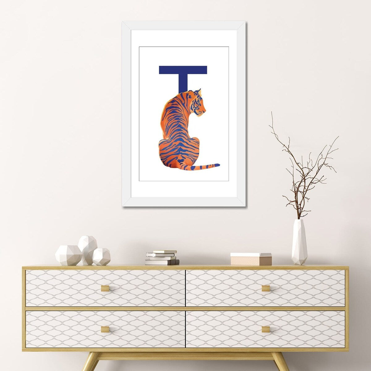 iCanvas "T - Tiger" by Goed Blauw