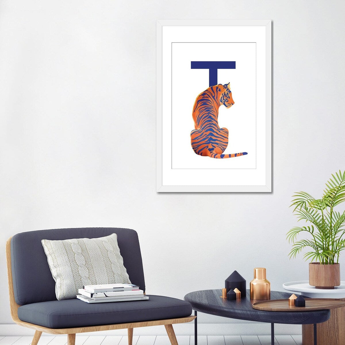 iCanvas "T - Tiger" by Goed Blauw