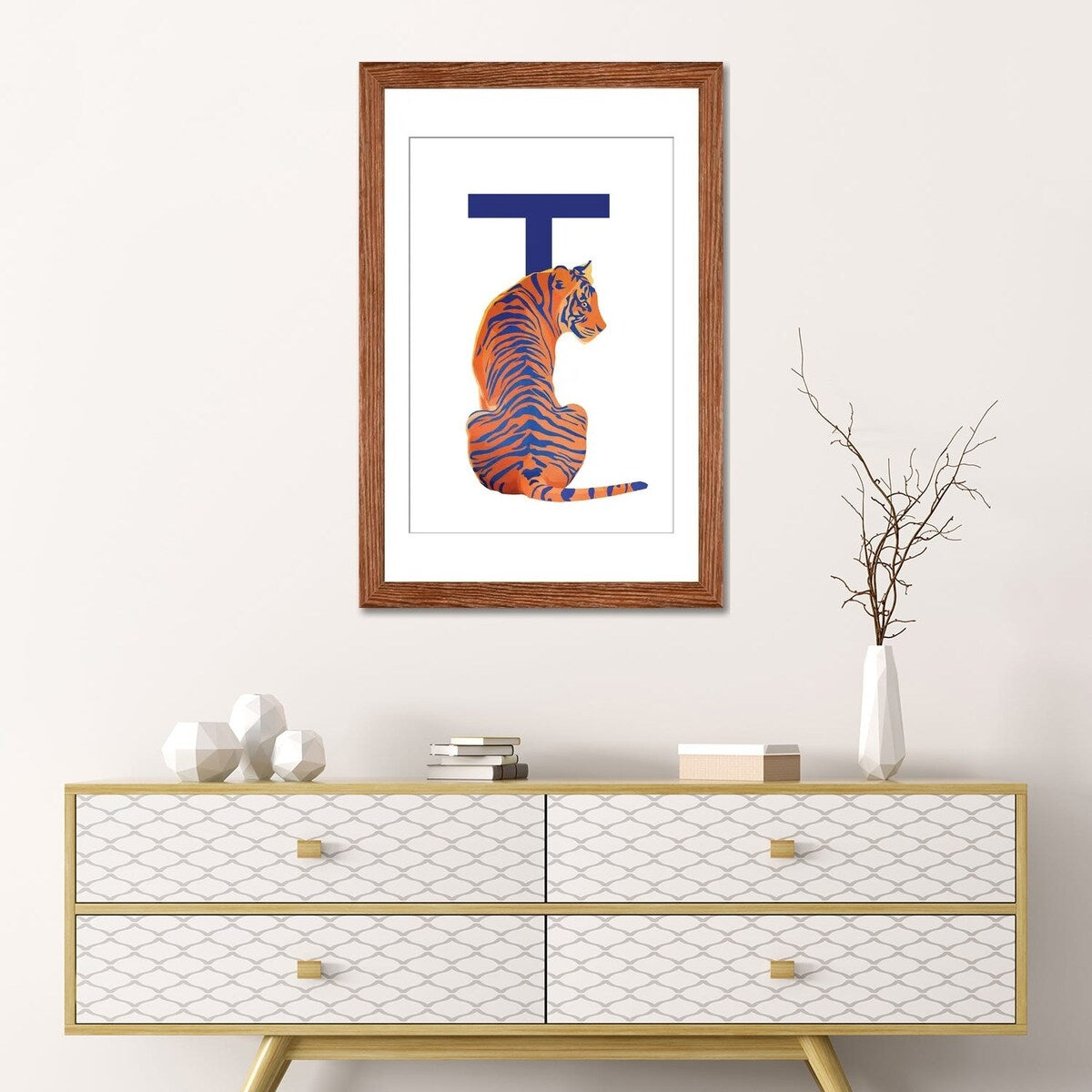 iCanvas "T - Tiger" by Goed Blauw