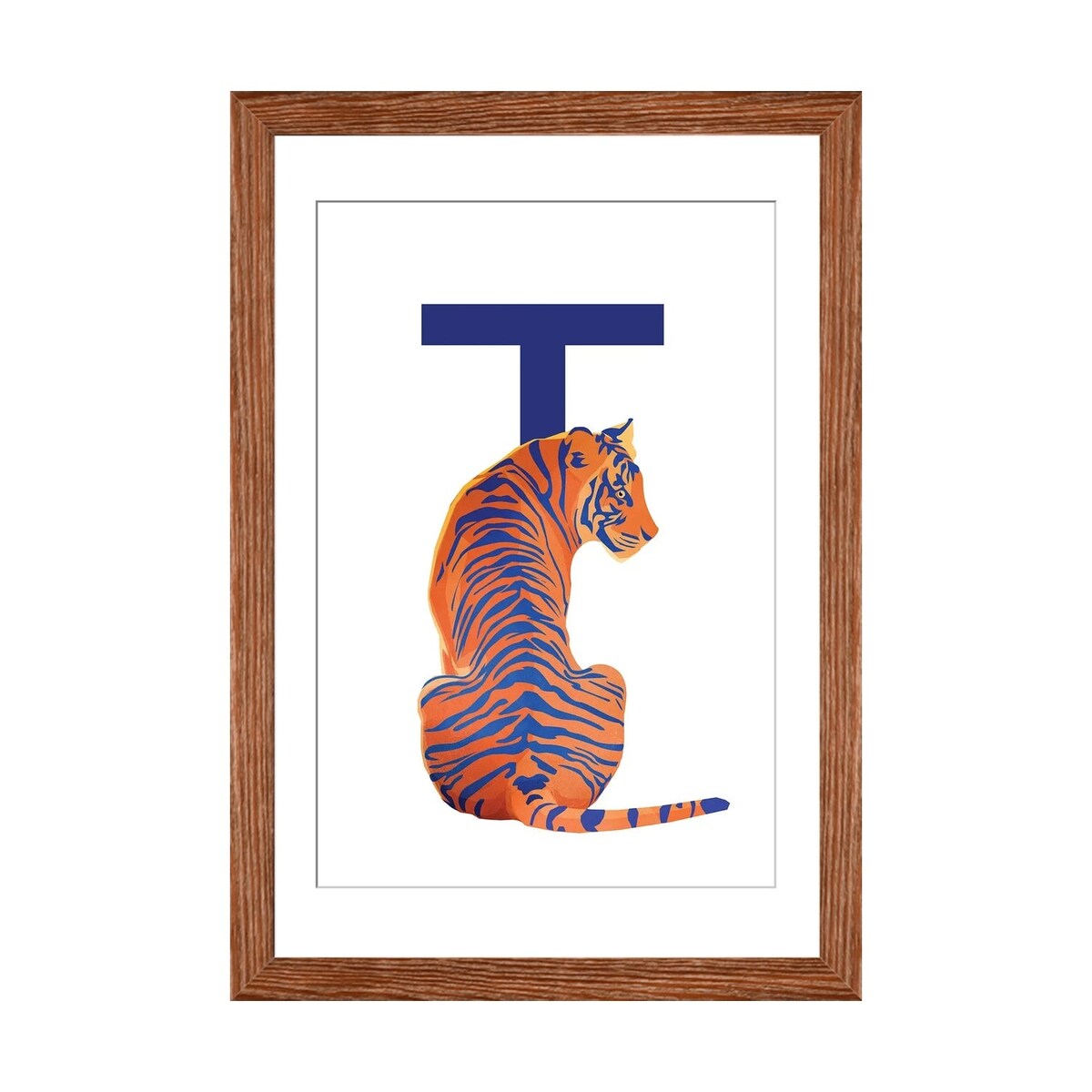 iCanvas "T - Tiger" by Goed Blauw