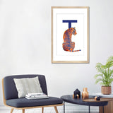 iCanvas "T - Tiger" by Goed Blauw