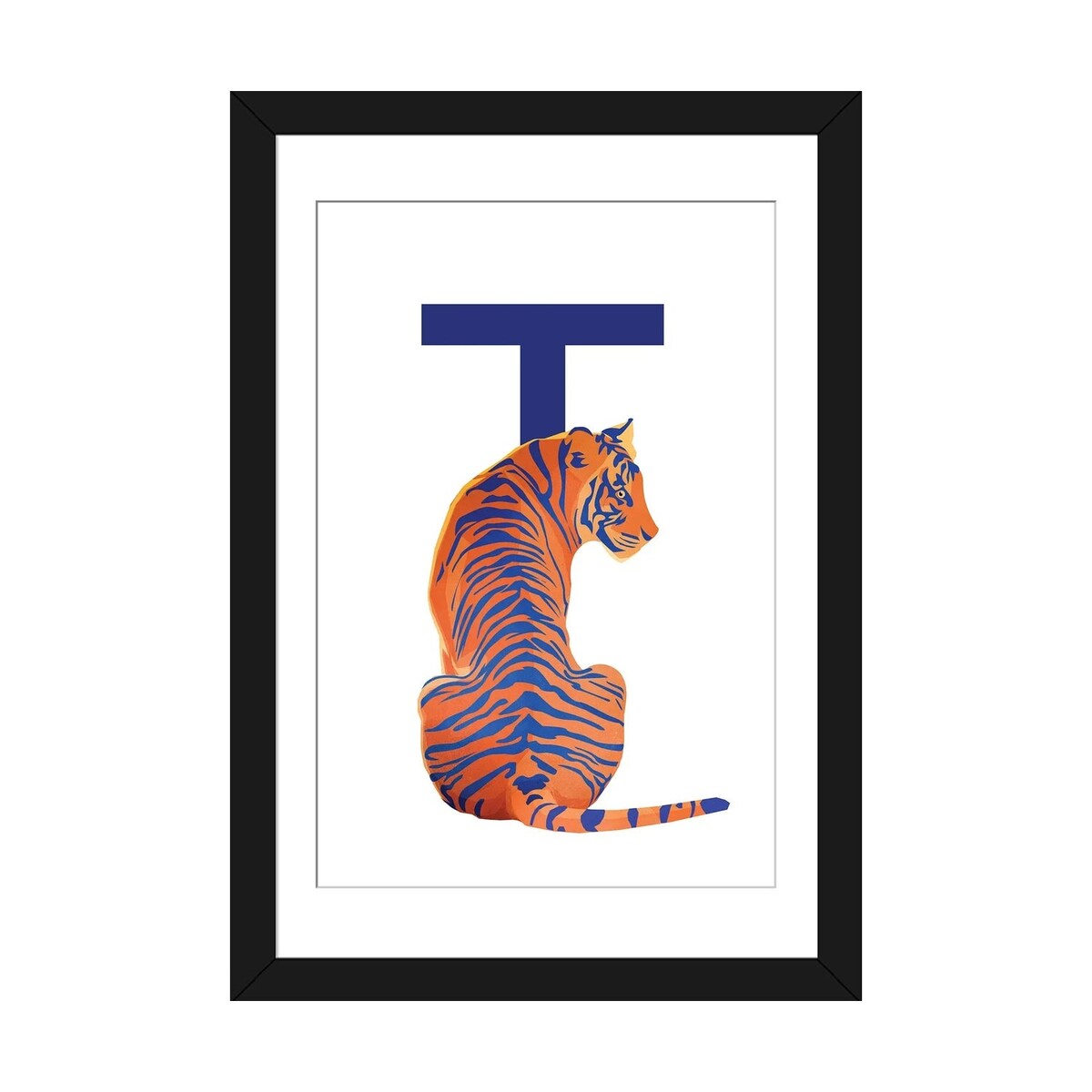 iCanvas "T - Tiger" by Goed Blauw