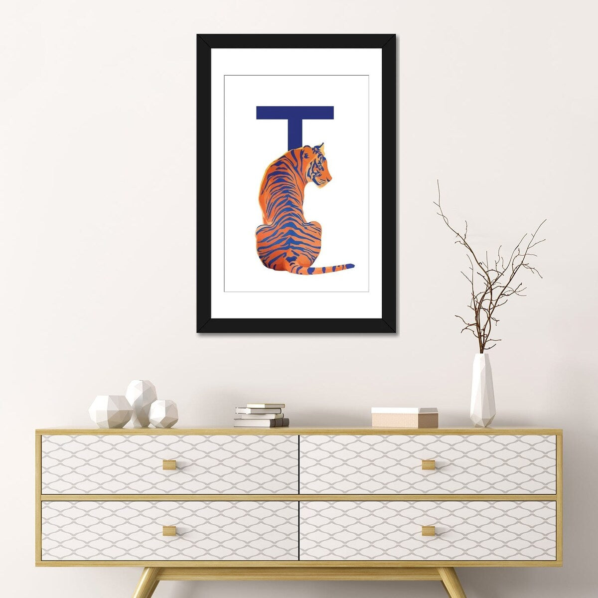 iCanvas "T - Tiger" by Goed Blauw