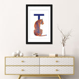 iCanvas "T - Tiger" by Goed Blauw