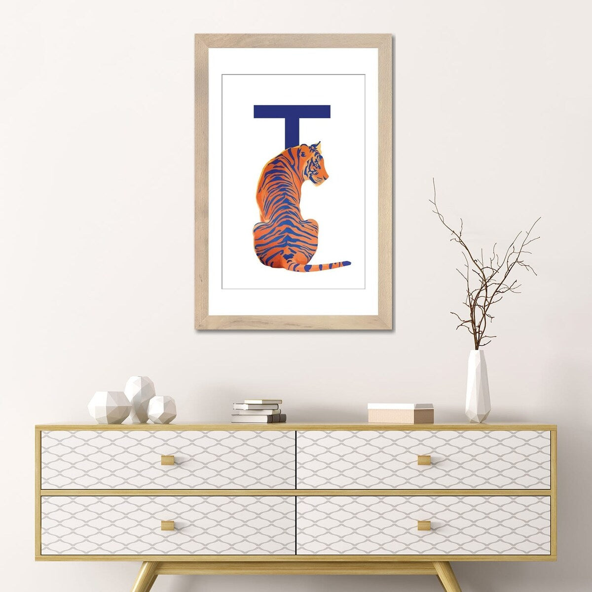 iCanvas "T - Tiger" by Goed Blauw