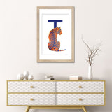 iCanvas "T - Tiger" by Goed Blauw