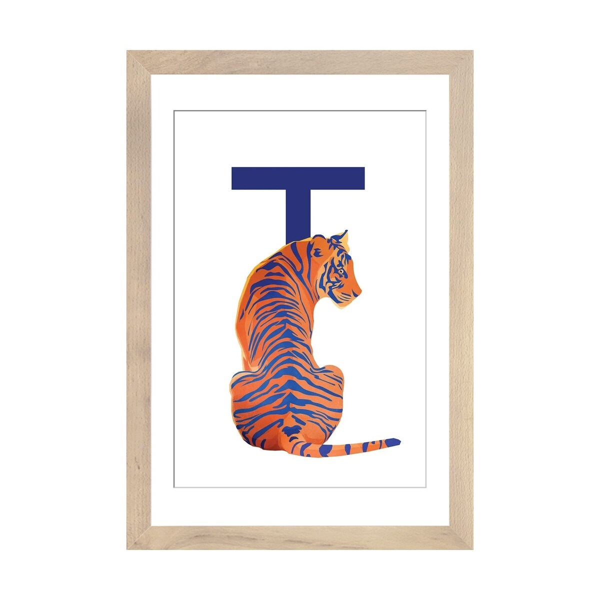 iCanvas "T - Tiger" by Goed Blauw
