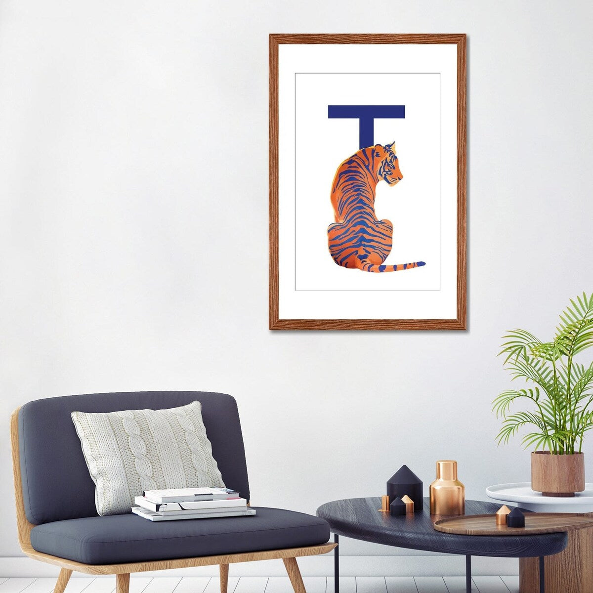 iCanvas "T - Tiger" by Goed Blauw