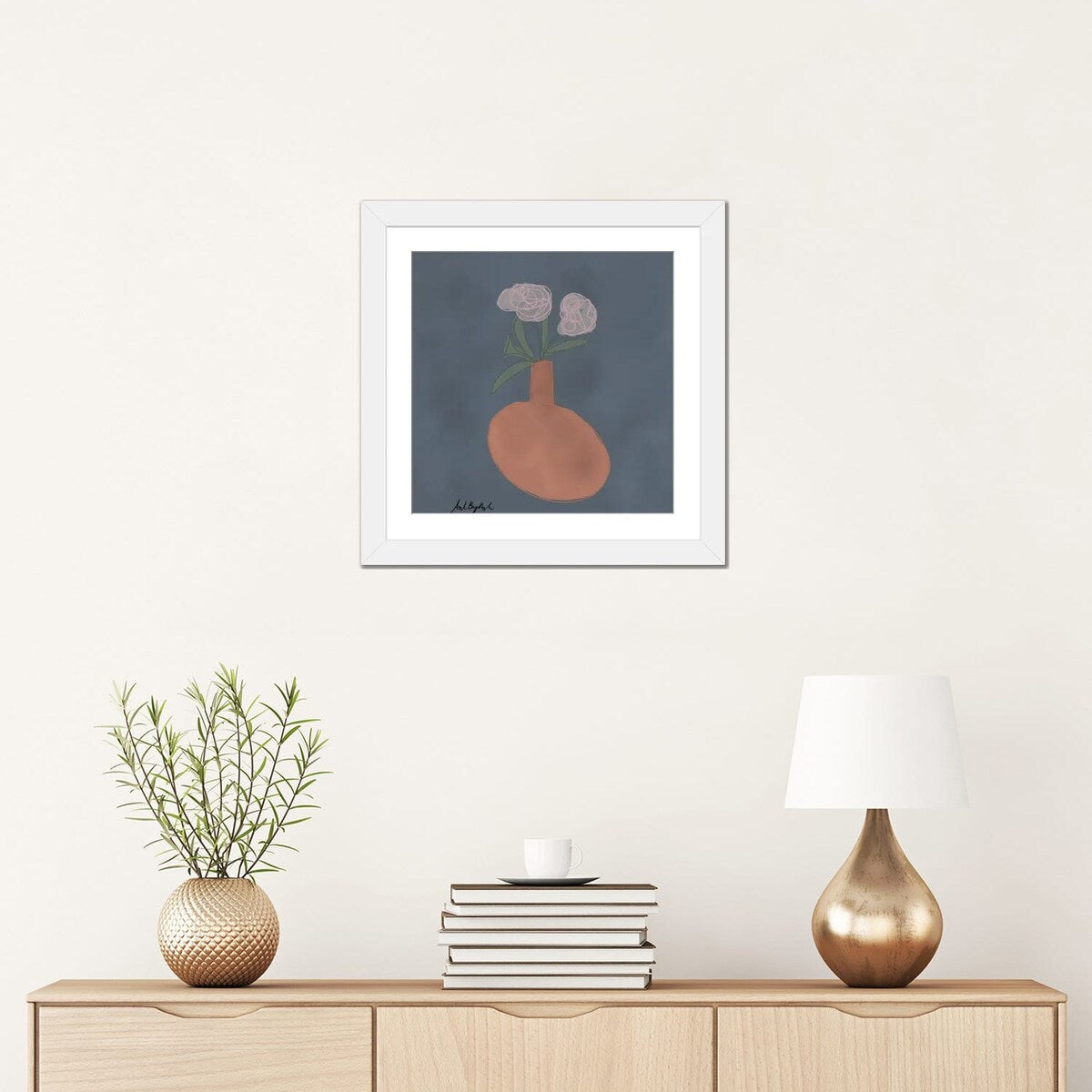 iCanvas "Terocata Flower Vase" by ArtByAsh