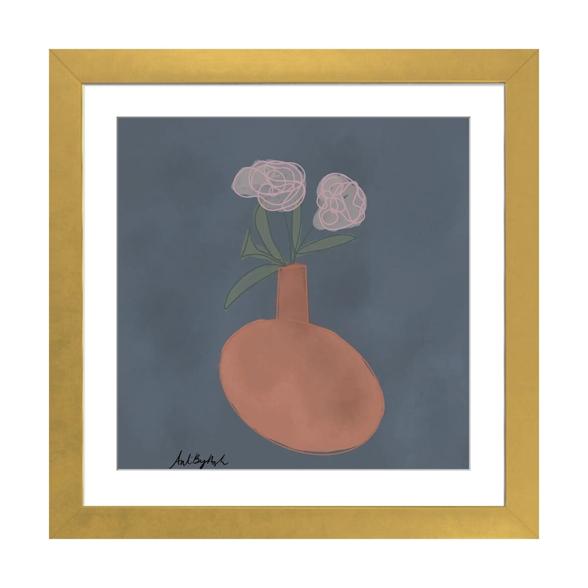 iCanvas "Terocata Flower Vase" by ArtByAsh