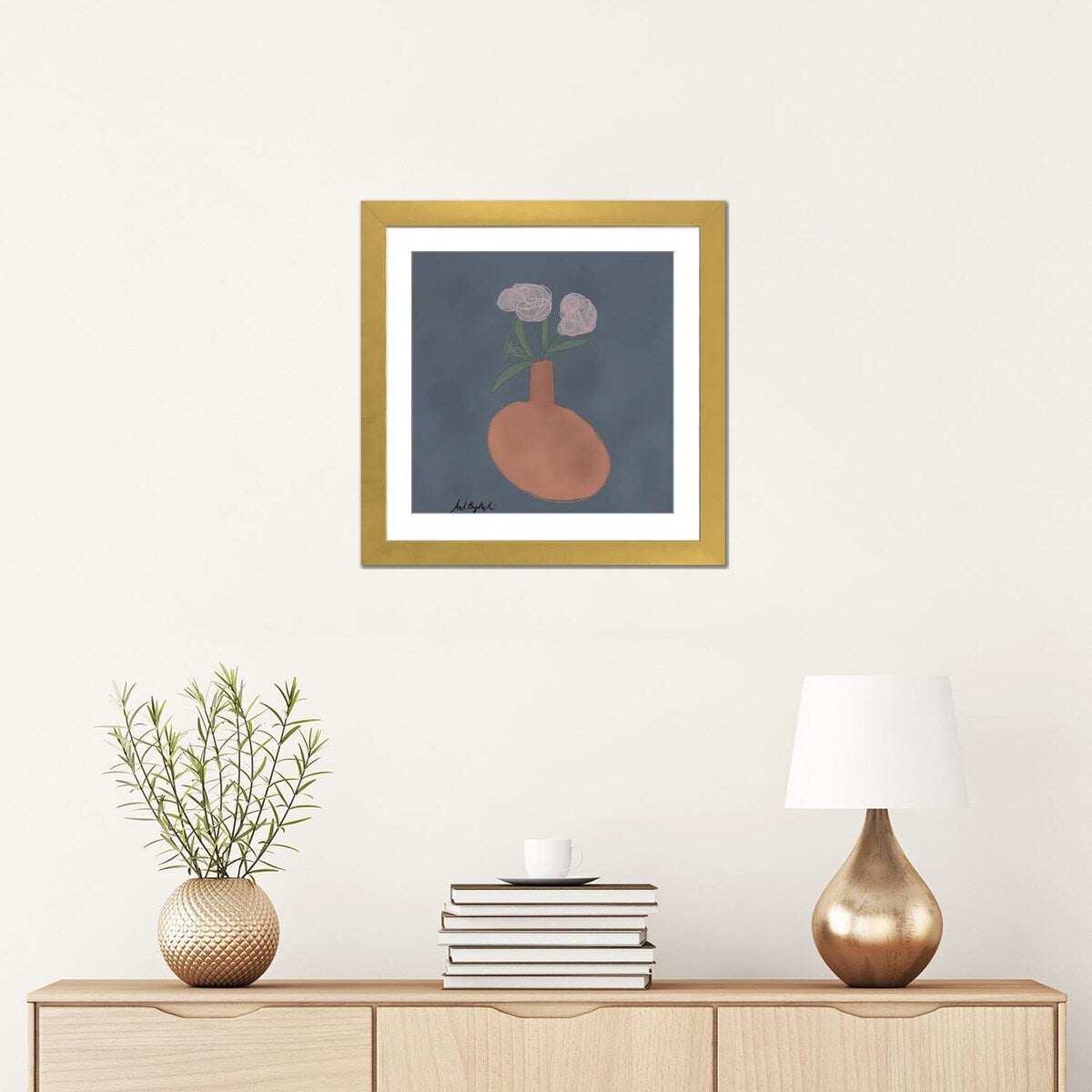 iCanvas "Terocata Flower Vase" by ArtByAsh