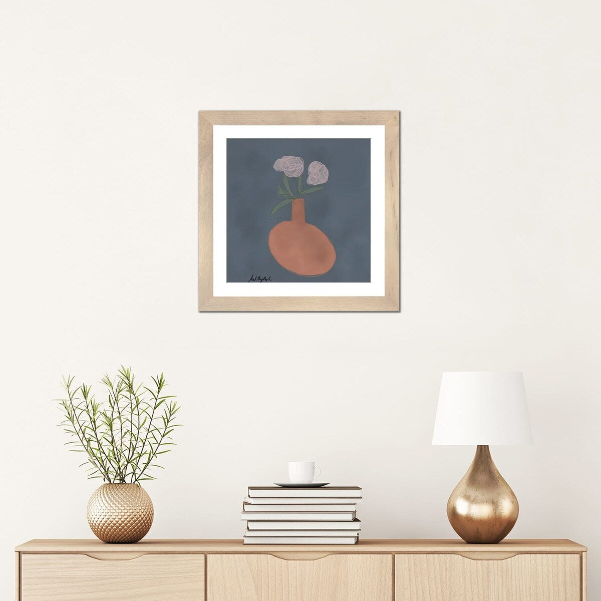 iCanvas "Terocata Flower Vase" by ArtByAsh