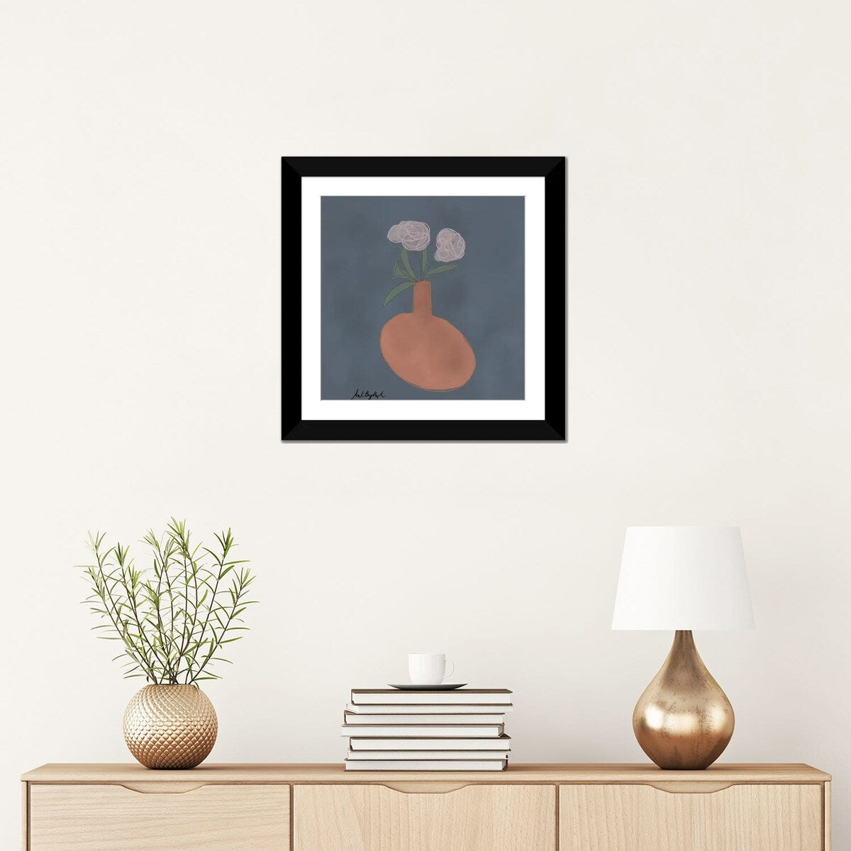 iCanvas "Terocata Flower Vase" by ArtByAsh