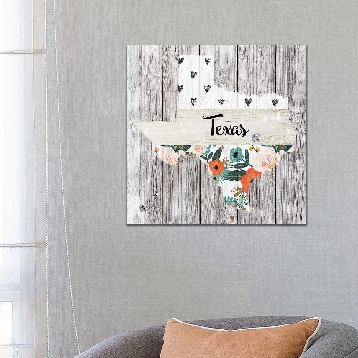 iCanvas "Texas" by Front Porch Pickins Canvas Print