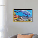 iCanvas "The DoIphin And The Sea Hare" by Amanda Zirzow Framed