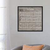 iCanvas "The Doxology Sheet Music" by Front Porch Pickins Framed Canvas Print