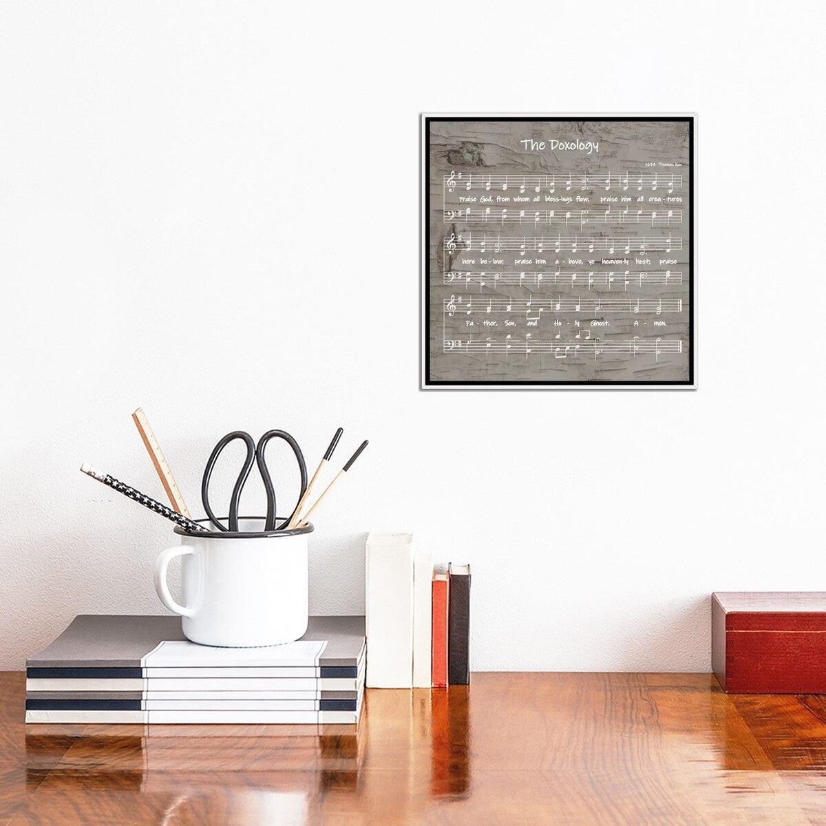 iCanvas "The Doxology Sheet Music" by Front Porch Pickins Framed Canvas Print