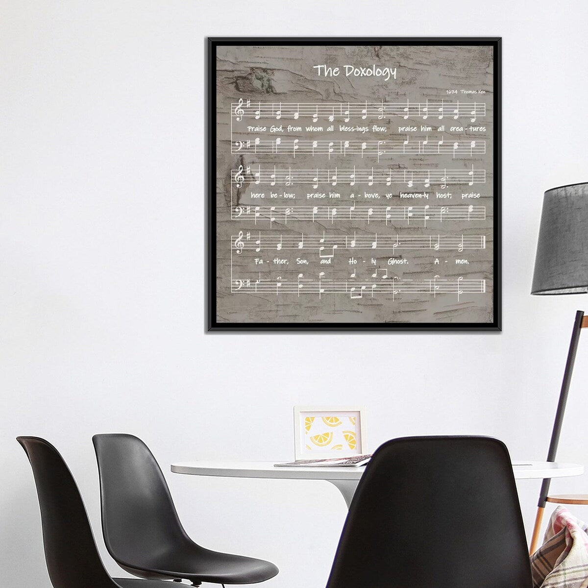 iCanvas "The Doxology Sheet Music" by Front Porch Pickins Framed Canvas Print
