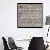 iCanvas "The Doxology Sheet Music" by Front Porch Pickins Framed Canvas Print