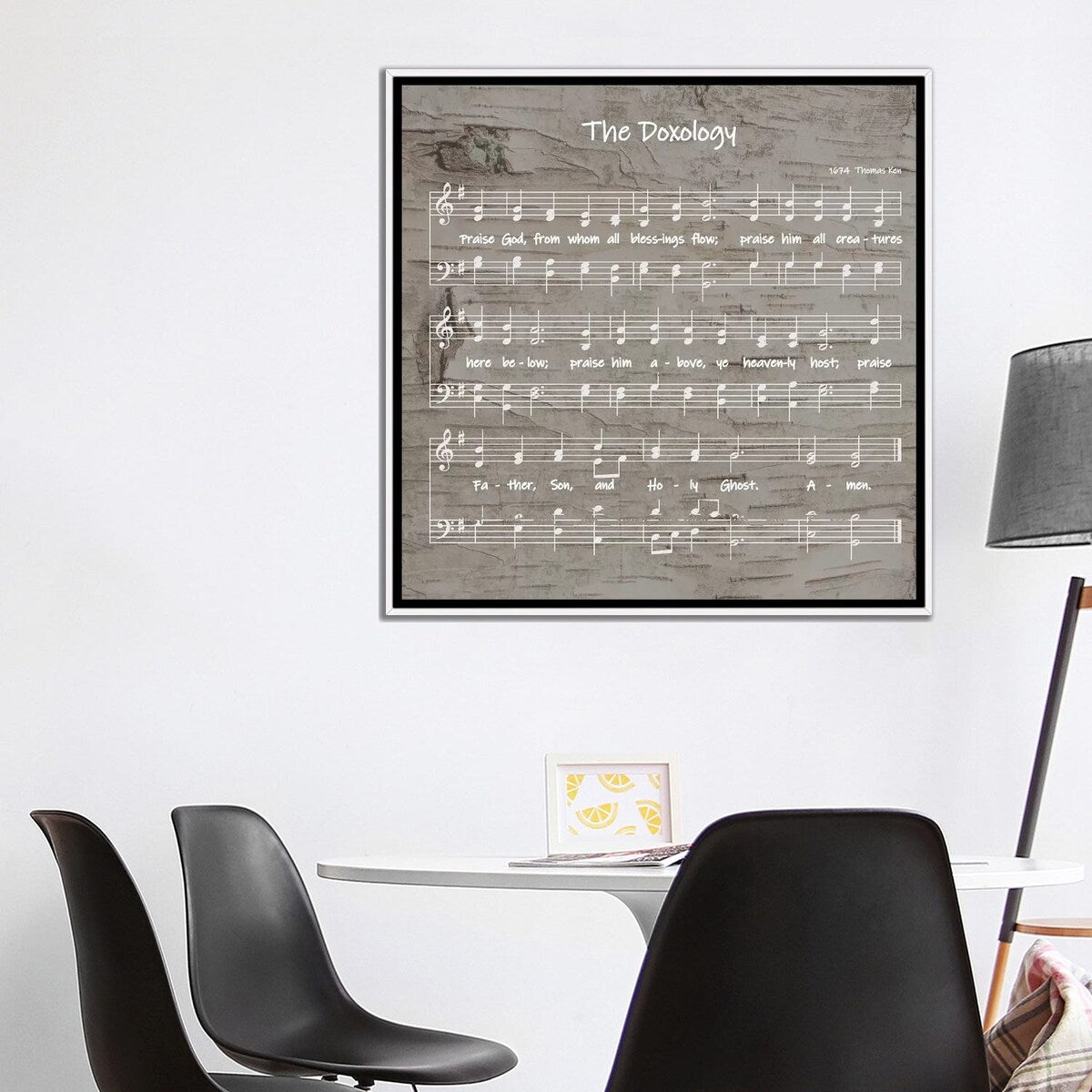 iCanvas "The Doxology Sheet Music" by Front Porch Pickins Framed Canvas Print