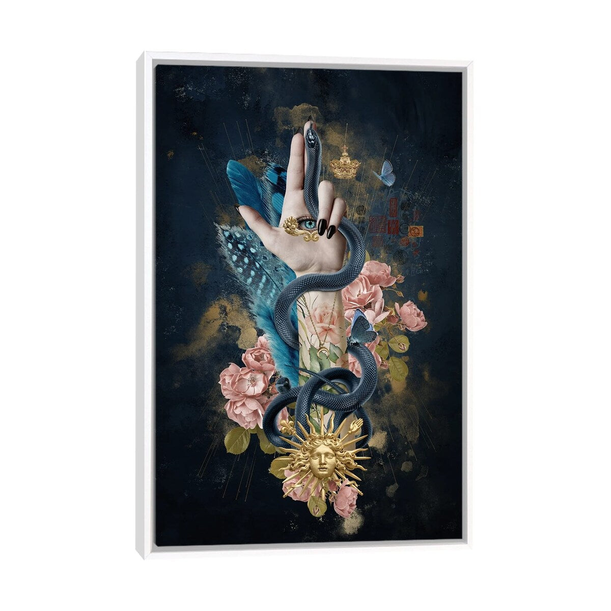 iCanvas "The Hand Of Mademoiselle I" by Andre Sanchez Framed
