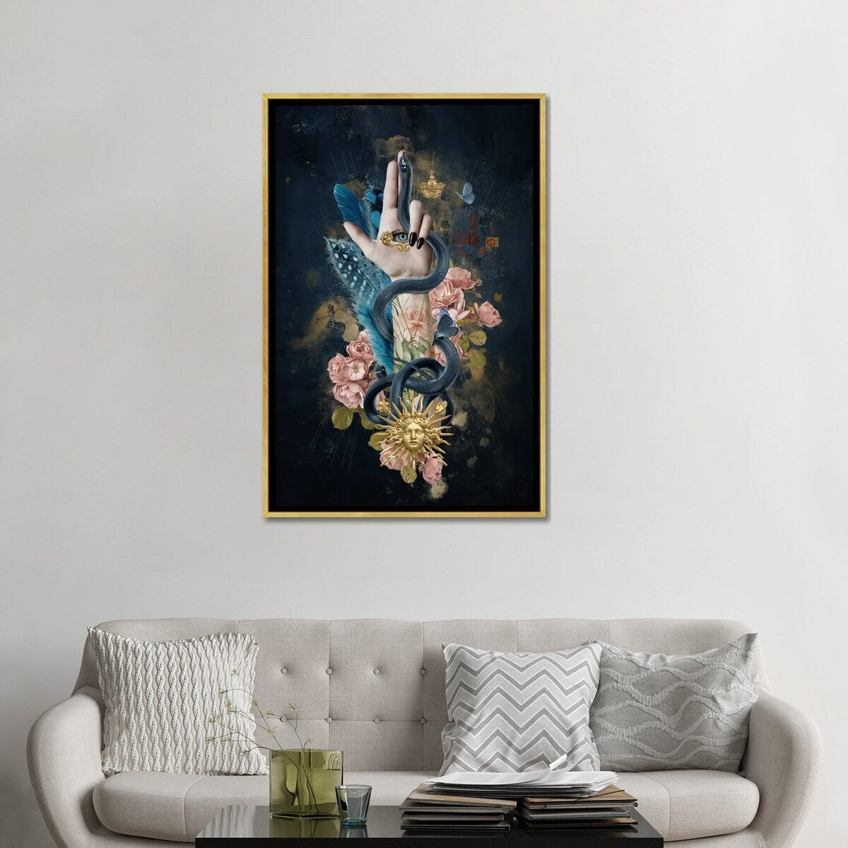 iCanvas "The Hand Of Mademoiselle I" by Andre Sanchez Framed