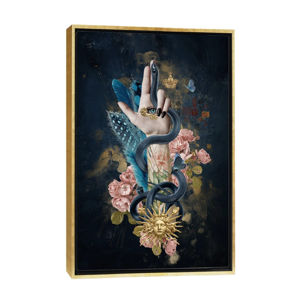 iCanvas "The Hand Of Mademoiselle I" by Andre Sanchez Framed