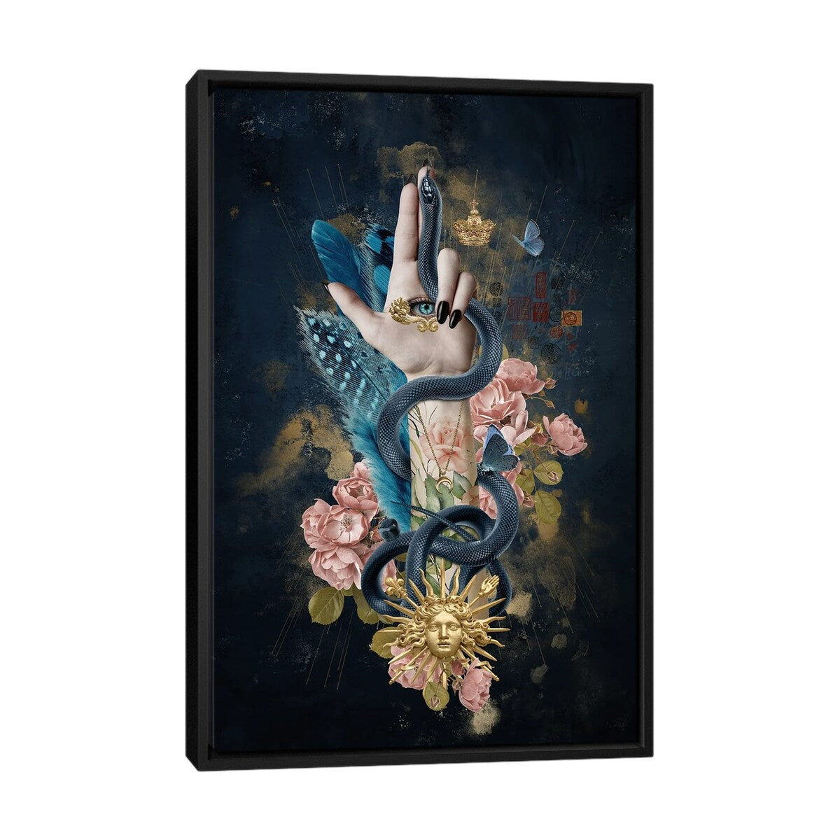 iCanvas "The Hand Of Mademoiselle I" by Andre Sanchez Framed