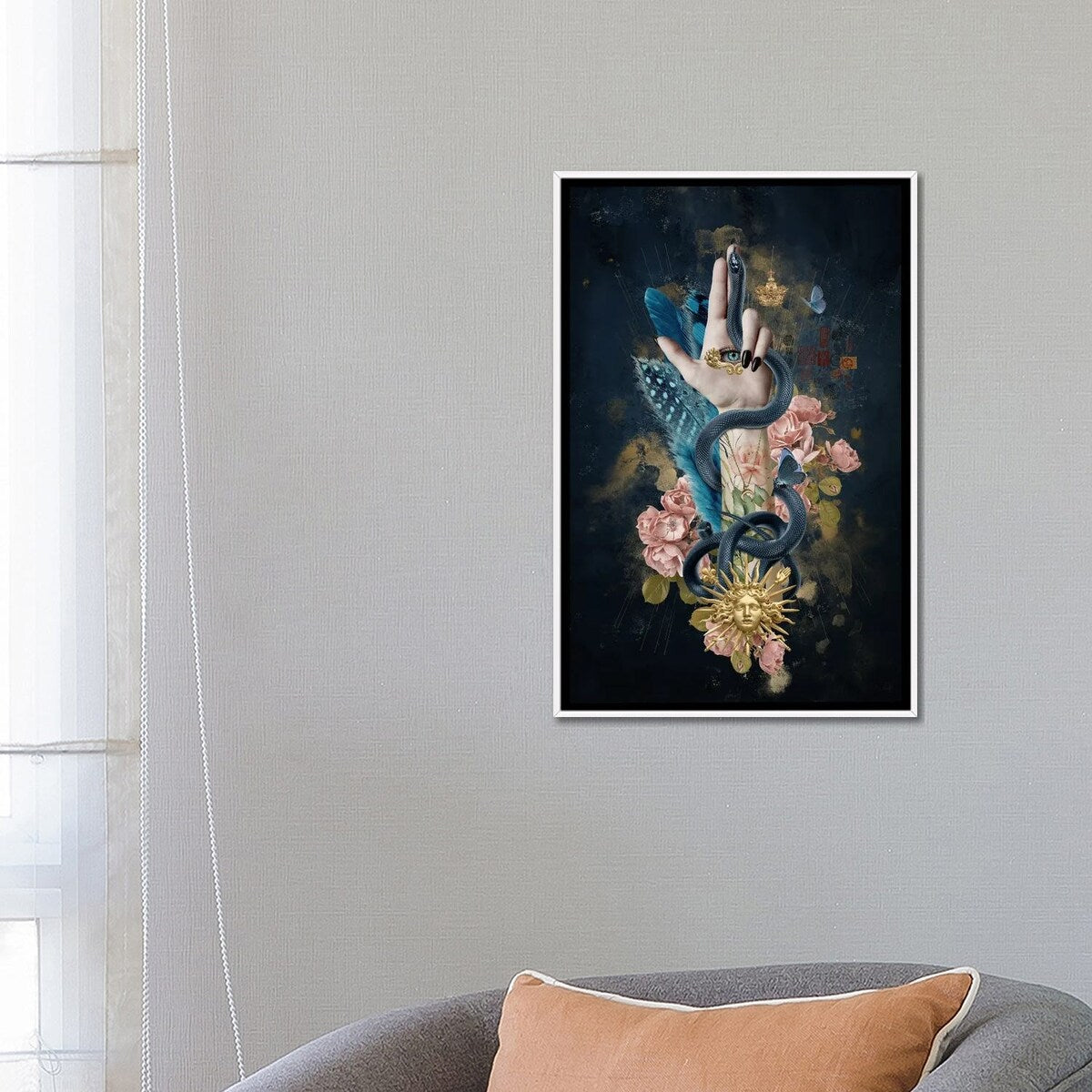 iCanvas "The Hand Of Mademoiselle I" by Andre Sanchez Framed