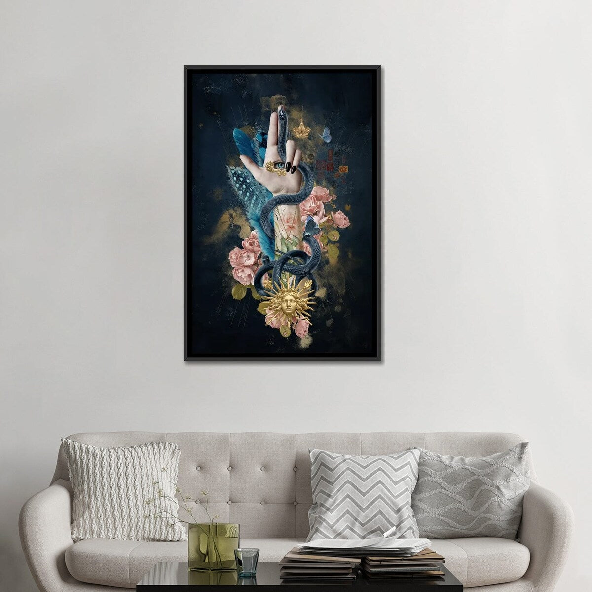 iCanvas "The Hand Of Mademoiselle I" by Andre Sanchez Framed