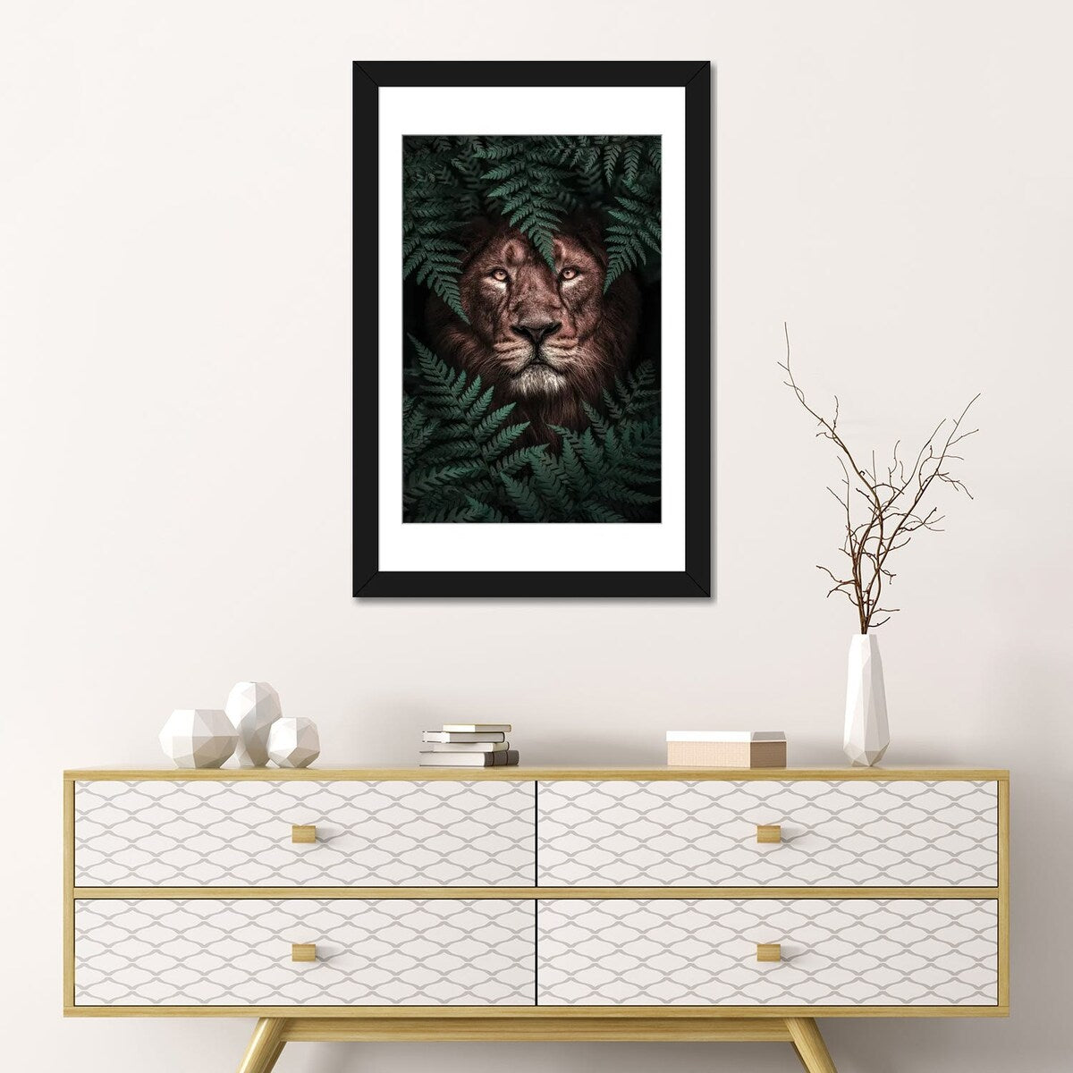 iCanvas "The Lion" by Al Barizi